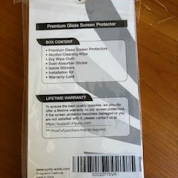 Cell Phone Glass Screen Protector, Natural touch, Anti-finger print, Ulta-thin - Picture 2 of 6